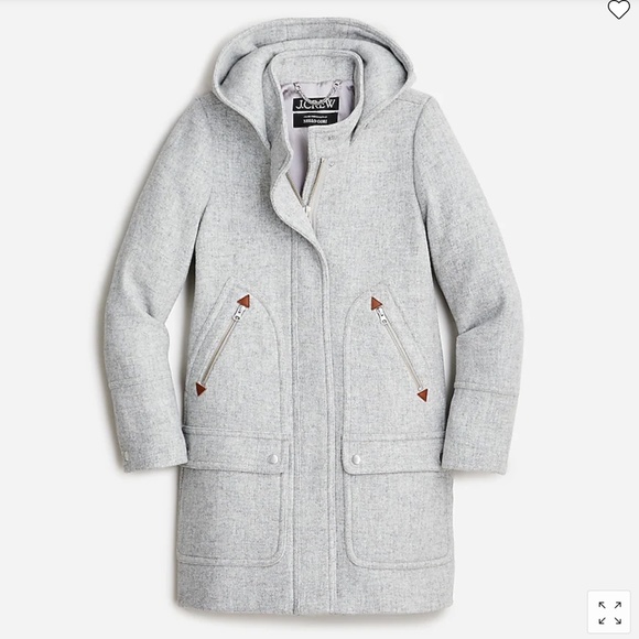Jcrew Chateau Parka in Italian stadium-cloth wool Size 0 Small - Picture 1 of 11